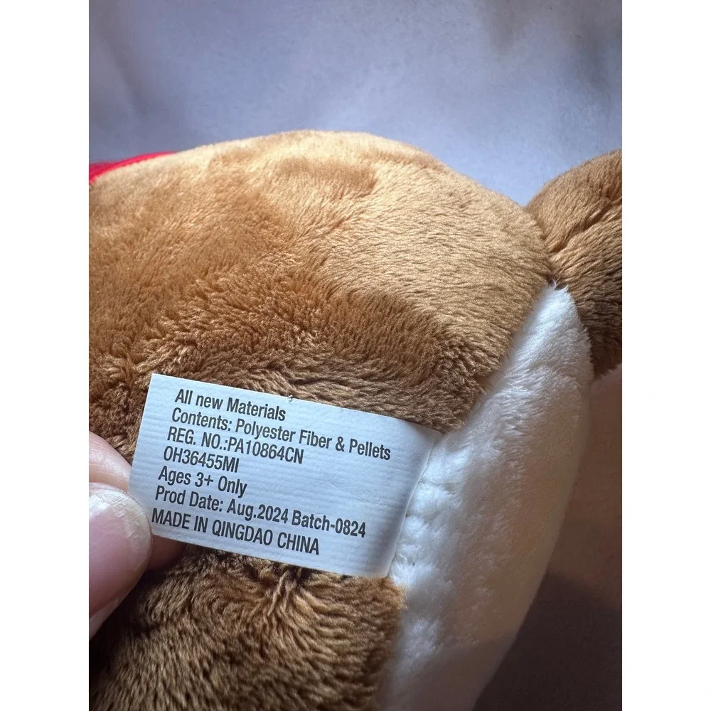 Bucc Ees Beaver Plush Red Hat Shirt Stuffed Animal Toy 10‎ Inch
